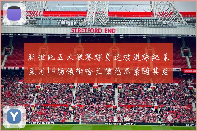 新世纪五大联赛球员连续进球纪录莱万14场领衔哈兰德范尼紧随其后